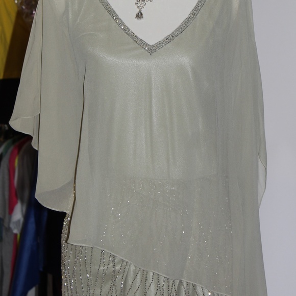 Green Dress Rhinestone Sequins - Picture 5 of 6